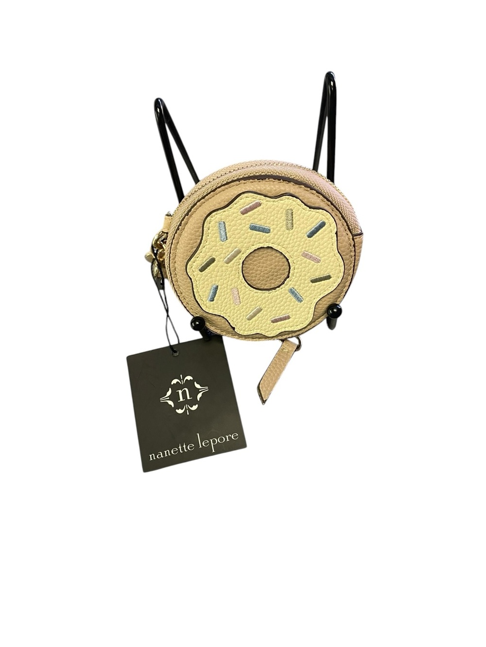 Nanette Lepore Donut Coin Purse - Pale Yellow & Beige